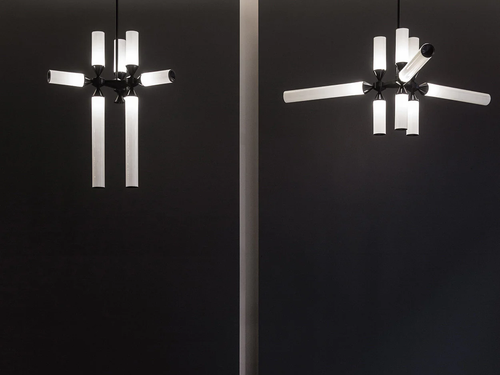 ROLL & HILL CASTLE CHANDELIER / 9-02 W22" x D19.5" x H27.5"