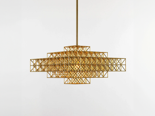 ROLL & HILL GRIDLOCK PENDANT / 1912 W22" x L22" x H13"