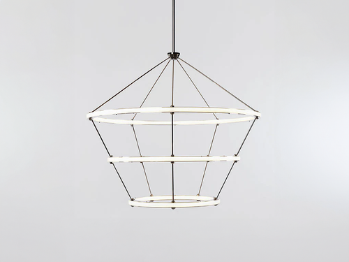 ROLL & HILL HALO PENDANT / 3 RINGS Ø42" x H36"