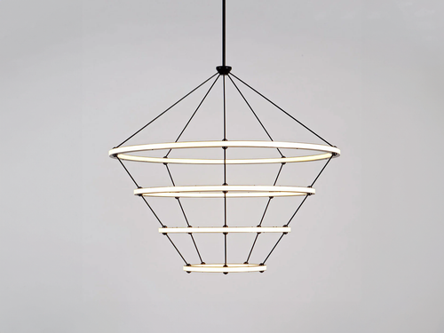 ROLL & HILL HALO PENDANT / 4 RINGS Ø47" x H42"