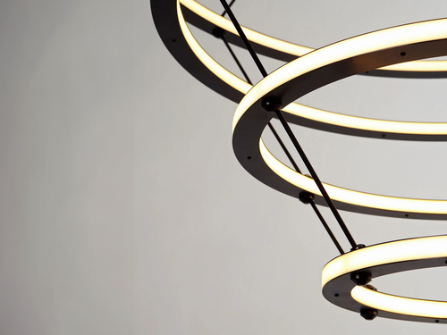 ROLL & HILL HALO PENDANT / 4 RINGS Ø47" x H42"