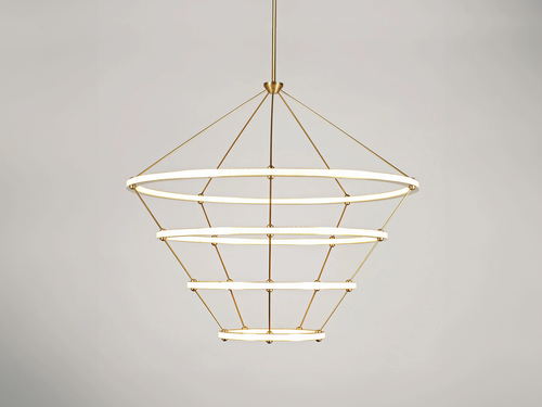 ROLL & HILL HALO PENDANT / 4 RINGS Ø47" x H42"