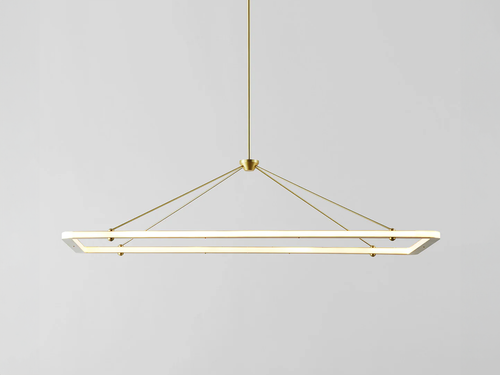 ROLL & HILL HALO PENDANT / RECTANGLE W58" x D25" x H14.5"