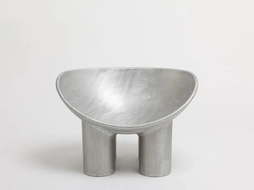 FAYE TOOGOOD ROLY-POLY CHAIR / ALUMINIUM W33” x H24” x D23"