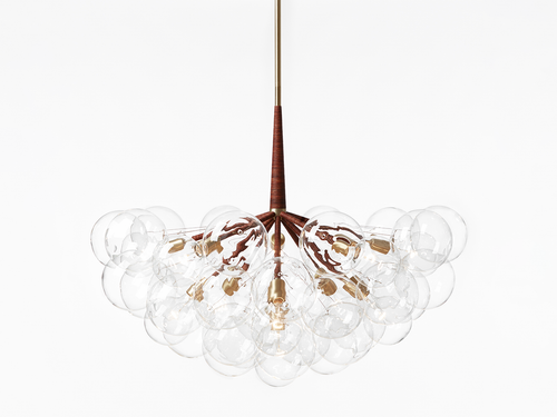 PELLE BUBBLE CHANDELIER / SUPRA H30" x Ø38"