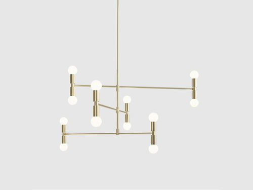 LAMBERT ET FILS DOT 01 ATOMIUM CHANDELIER Ø38" x H19"