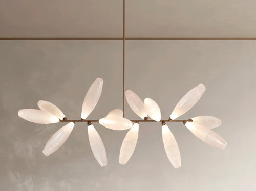 GIOPATO & COOMBES GEM BRANCH CHANDELIER 14 W72" x D31" x H31"