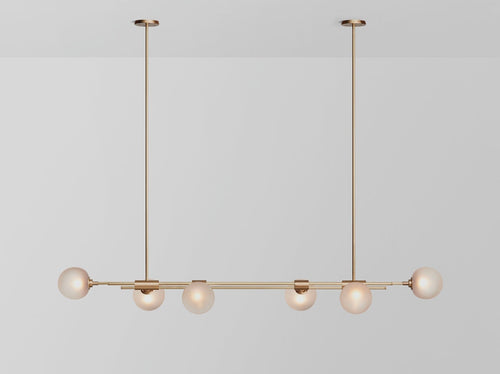 ARTICOLO TRILOGY HORIZONTAL 6 PENDANT W59"