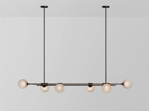 ARTICOLO TRILOGY HORIZONTAL 6 PENDANT W59"