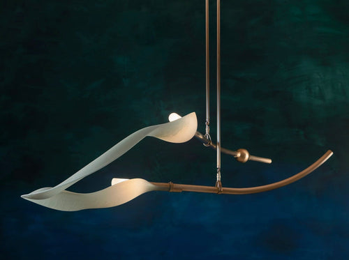 ANDREA CLAIRE STUDIO PISCES THE HILBERS CHANDELIER H13” x L69” x W37”