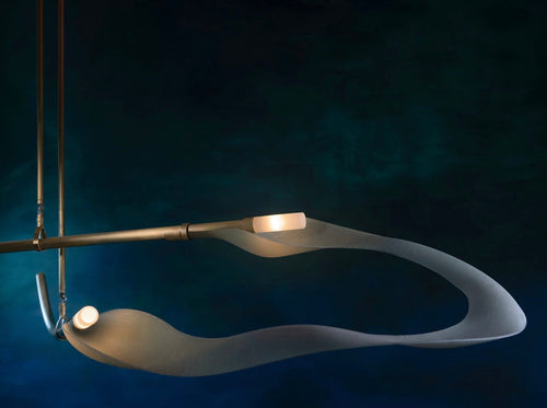 ANDREA CLAIRE STUDIO PISCES THE HILBERS CHANDELIER H13” x L69” x W37”