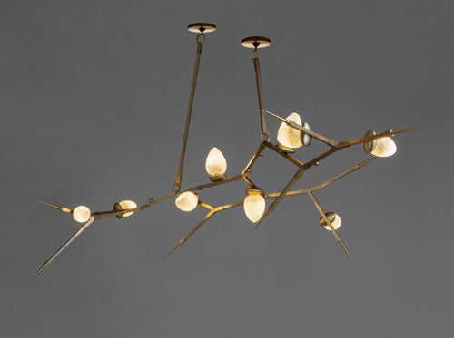 ANDREA CLAIRE STUDIO THORN 100(9) CHANDELIER H29" x L99" x W52"