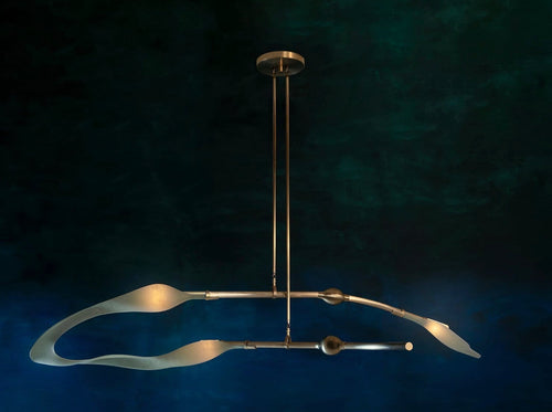 ANDREA CLAIRE STUDIO PISCES THE MCTAVISH CHANDELIER H13” x L69” x W37”