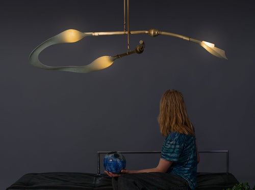 ANDREA CLAIRE STUDIO PISCES THE MCTAVISH CHANDELIER H13” x L69” x W37”
