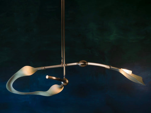 ANDREA CLAIRE STUDIO PISCES THE MCTAVISH CHANDELIER H13” x L69” x W37”