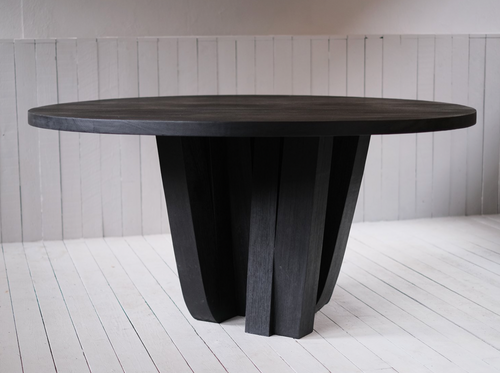 ARNO DECLERQC ZOUMEY DINING TABLE ROUND BLACK