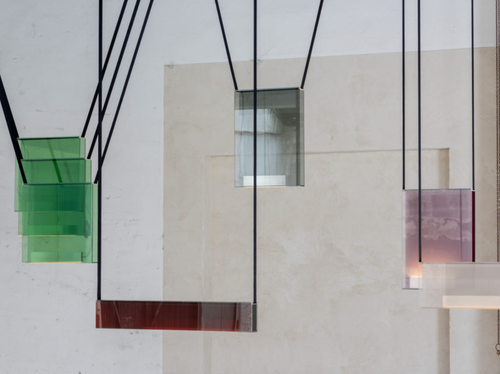 LAMBERT ET FILS SAINTE ATELIER 06 PENDANT L48” x H8” x D3.8 - 48”L x 8”H x 3.8”D