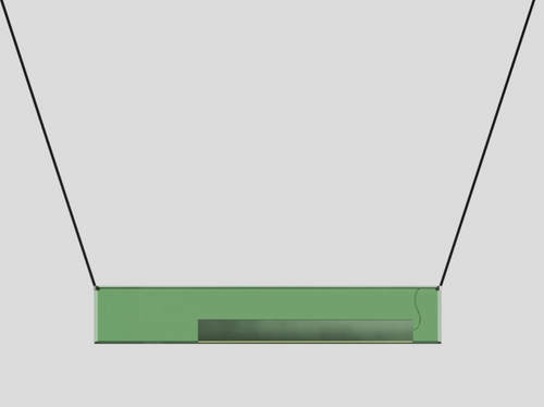 LAMBERT ET FILS SAINTE ATELIER 06 PENDANT L48” x H8” x D3.8 - 48”L x 8”H x 3.8”D