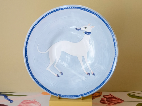 POLLY FERN COBALT WHIPPET PLATE Ø8.5"