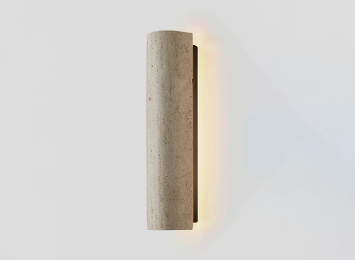 ARTICOLO STUDIOS 12:40 WALL SCONCE / TRAVERTINE H20" x W4" x D5.5