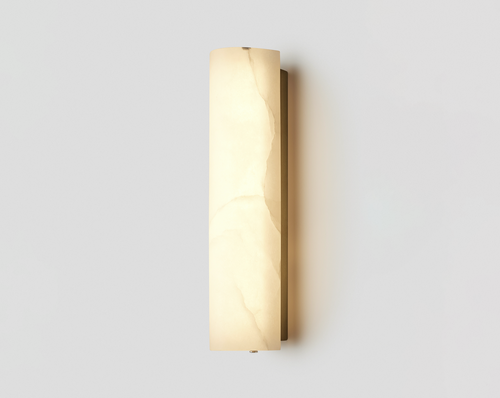 ARTICOLO STUDIOS 12:40 WALL SCONCE / ALABASTER H20" x W4" x D5.5