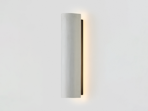 ARTICOLO STUDIOS 12:40 WALL SCONCE / POLISHED PLASTER H20" x W4" x D5.5