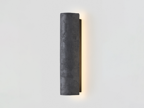 ARTICOLO STUDIOS 12:40 WALL SCONCE / PRESSED CEMENT H20" x W4" x D5.5