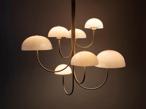 BEN & AJA BLANC WILLA CHANDELIER 7 LIGHT W44" x D37" x H39"