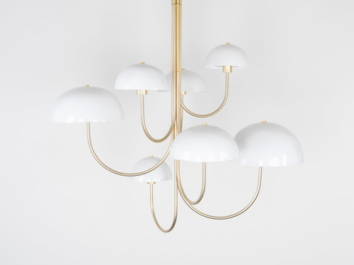 BEN & AJA BLANC WILLA CHANDELIER 7 LIGHT W44" x D37" x H39"