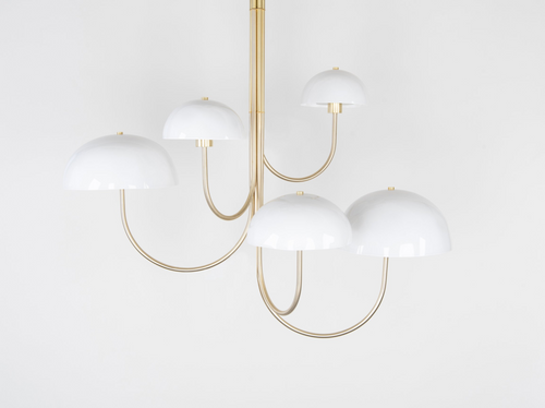 BEN & AJA BLANC WILLA CHANDELIER 5 LIGHT L44" x W30" x H30"