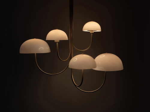 BEN & AJA BLANC WILLA CHANDELIER 5 LIGHT L44" x W30" x H30"