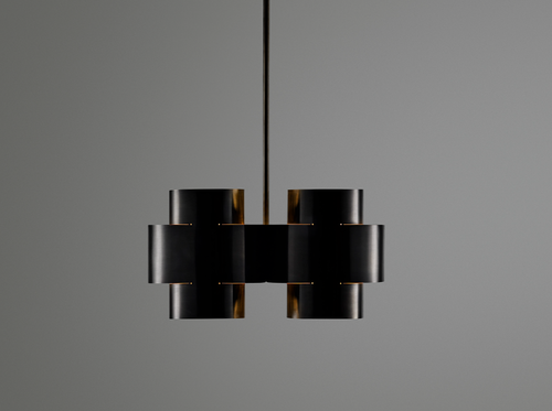 PAUL MATTER PLUS FOUR CHANDELIER W19" x H10" x D13"