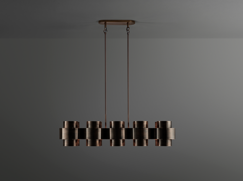 PAUL MATTER PLUS TEN CHANDELIER W47.25" x H10" x D13"