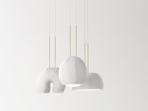 GIOPATO & COOMBES MOONSTONE CIRCULAR CHANDELIER 03 Ø41.5" x H40"