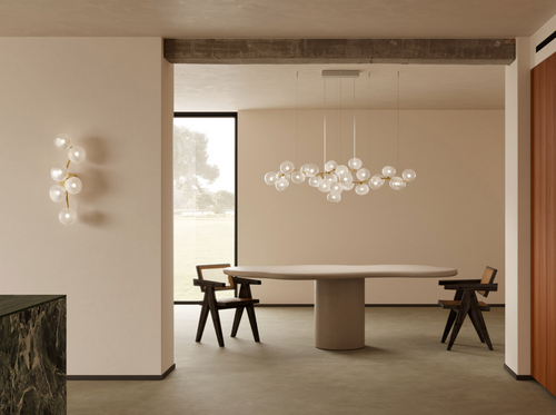 GIOPATO & COOMBES MAEHWA CHANDELIER FLOW 26 L60.1" x D22.7"x H18.1"