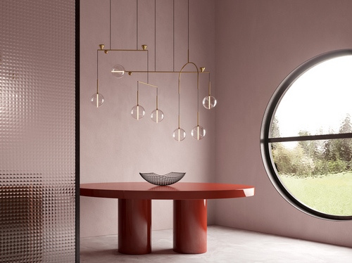 GIOPATO & COOMBES DEWDROPS LINEAR 7 CHANDELIER W59" x H45.5" x D23"