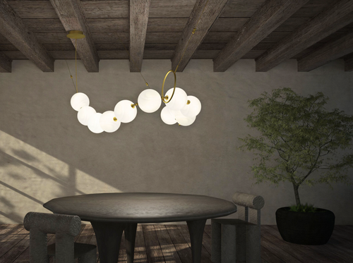 LAROSE GUYON COCO 02 CHANDELIER W54" x D32" x H22"