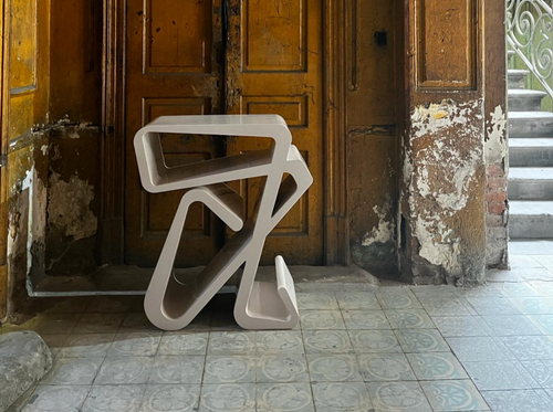 CADA ESTUDIO TRAJECTOIRE 02 SIDE TABLE W18" x H35" x D14"