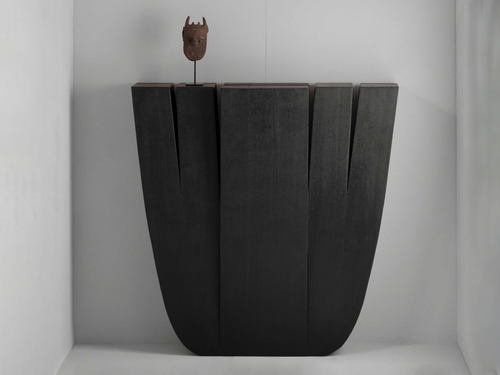 ARNO DECLERCQ HALLWAY TABLE / BLACK L35.5" x D9.8" x H35.5"
