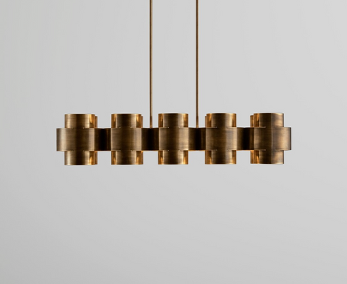 PAUL MATTER PLUS TEN CHANDELIER W47.25" x H10" x D13"