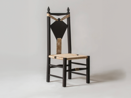 PRETZIADA CHIARA ANDREATTI INÈS CHAIR H45.5 x W18.4” x D18.5"