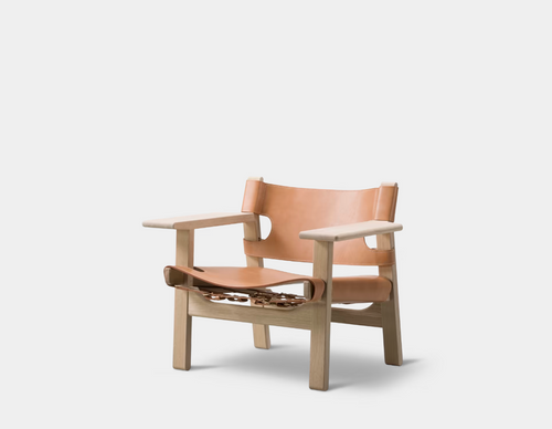 FREDERICIA BORGE MOGENSEN SPANISH CHAIR W32.48" x D23.62" x H26.38" x SH12.99"
