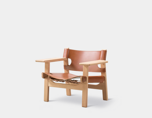FREDERICIA BORGE MOGENSEN SPANISH CHAIR W32.48" x D23.62" x H26.38" x SH12.99"