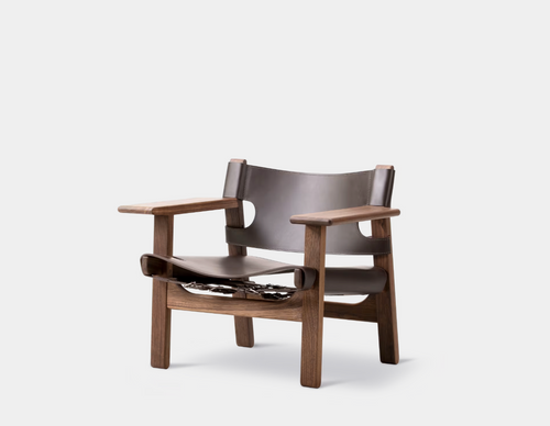 FREDERICIA BORGE MOGENSEN SPANISH CHAIR W32.48" x D23.62" x H26.38" x SH12.99"