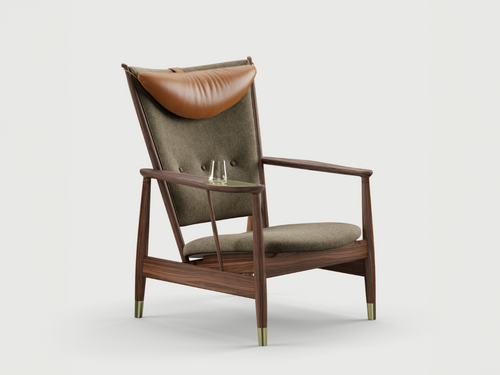 FINN JUHL THE WHISKY CHAIR / SPECIAL EDITION W31" x D35" x H37" x SH14"