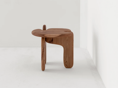FAYE TOOGOOD PALETTE SIDE TABLE / LIMED OAK W20.5" x D20" x H19.3"