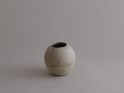 JODIE FRIED VESSEL NO.45 / SNOW H3.5" x Ø3.5"