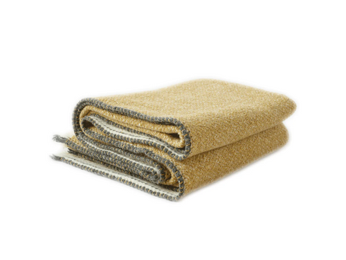 TEIXIDORS HYDRA THROW / MUSTARD 55" x 71"