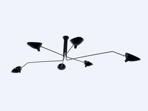 SERGE MOUILLE 6 ARM CEILING PENDANT