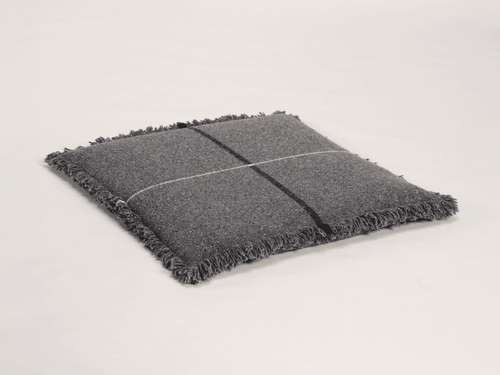 TEIXIDORS ZABU-THOR CUSHION / GRAPHITE GREY 32” x 32"
